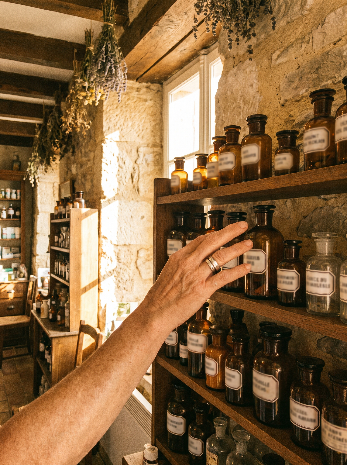 The French body aisle: oils, not lotions. A tradition American drugstores never imported.