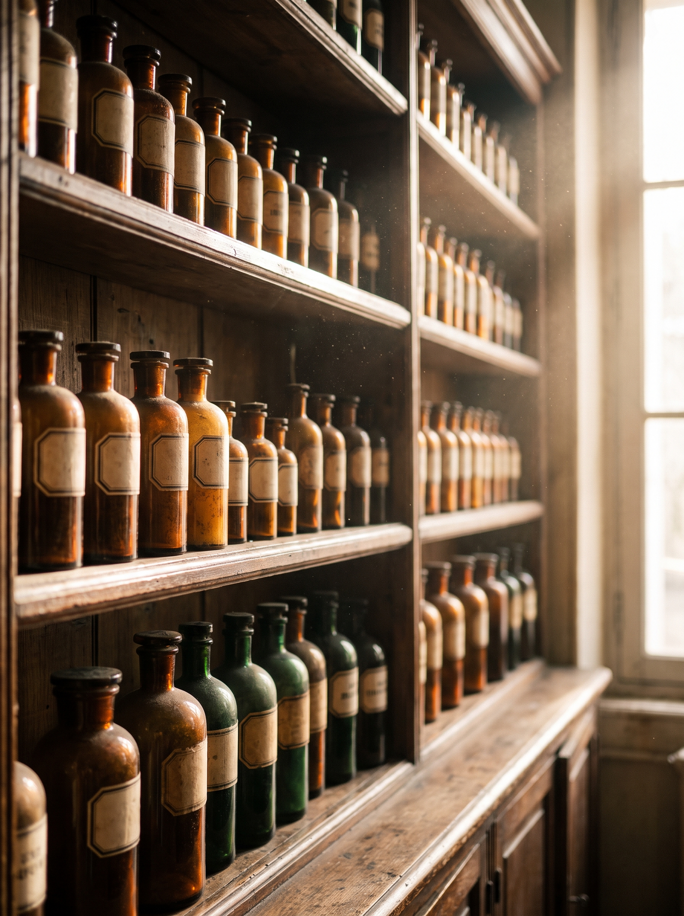 The body aisle in France. Not a wall of cream tubs — oils. A different philosophy, inherited rather than advertised.