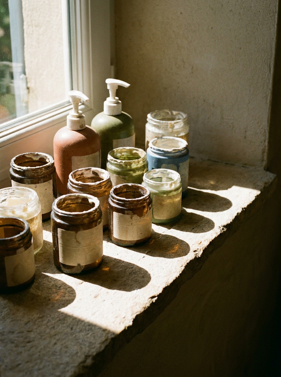 The drawer every letter described. Not one of these was built for skin that changed in a season — and not one of them told her so.