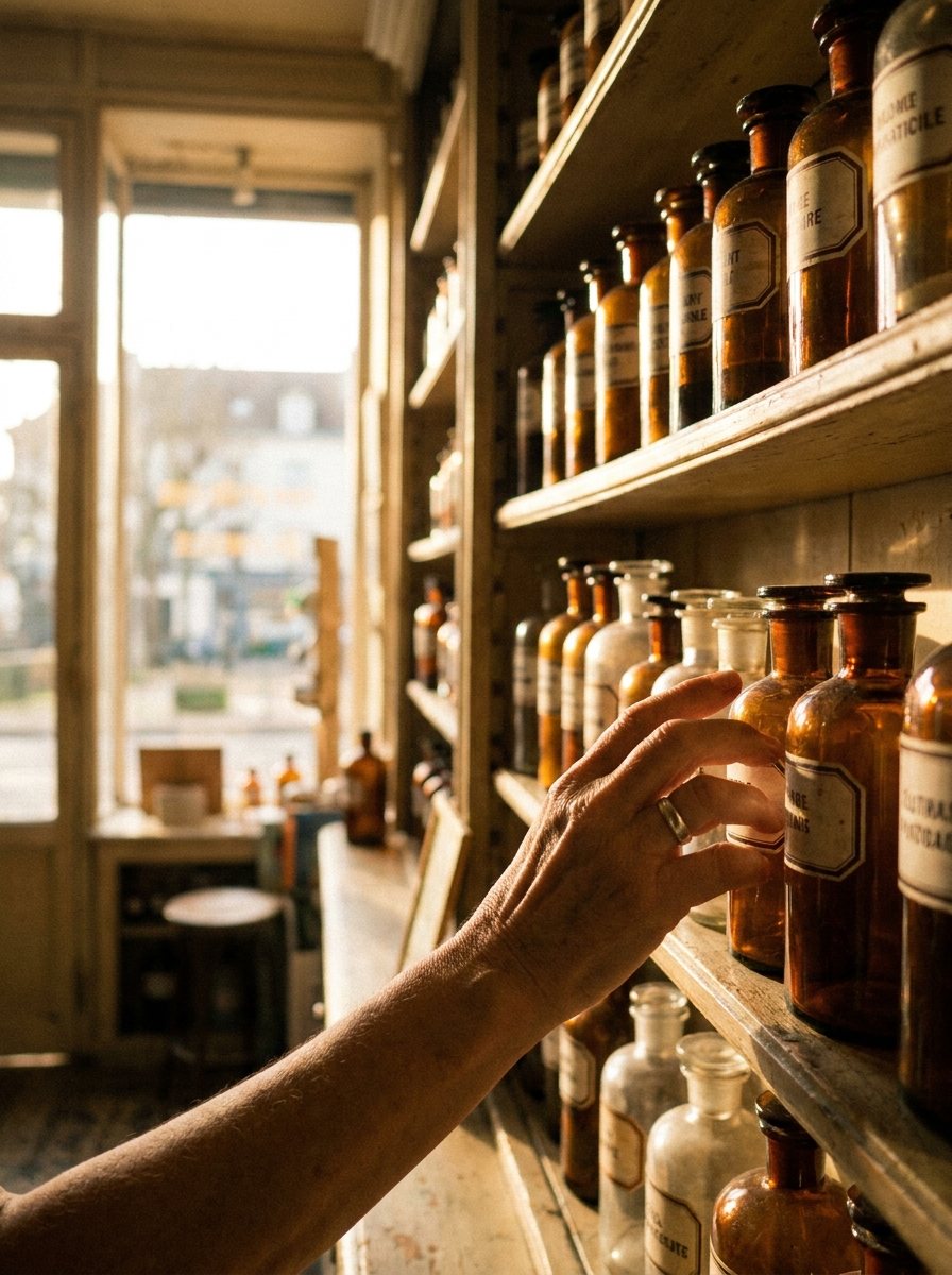 The body aisle, France. Not a lotion in sight — and generations of legs that were fed, not filmed.
