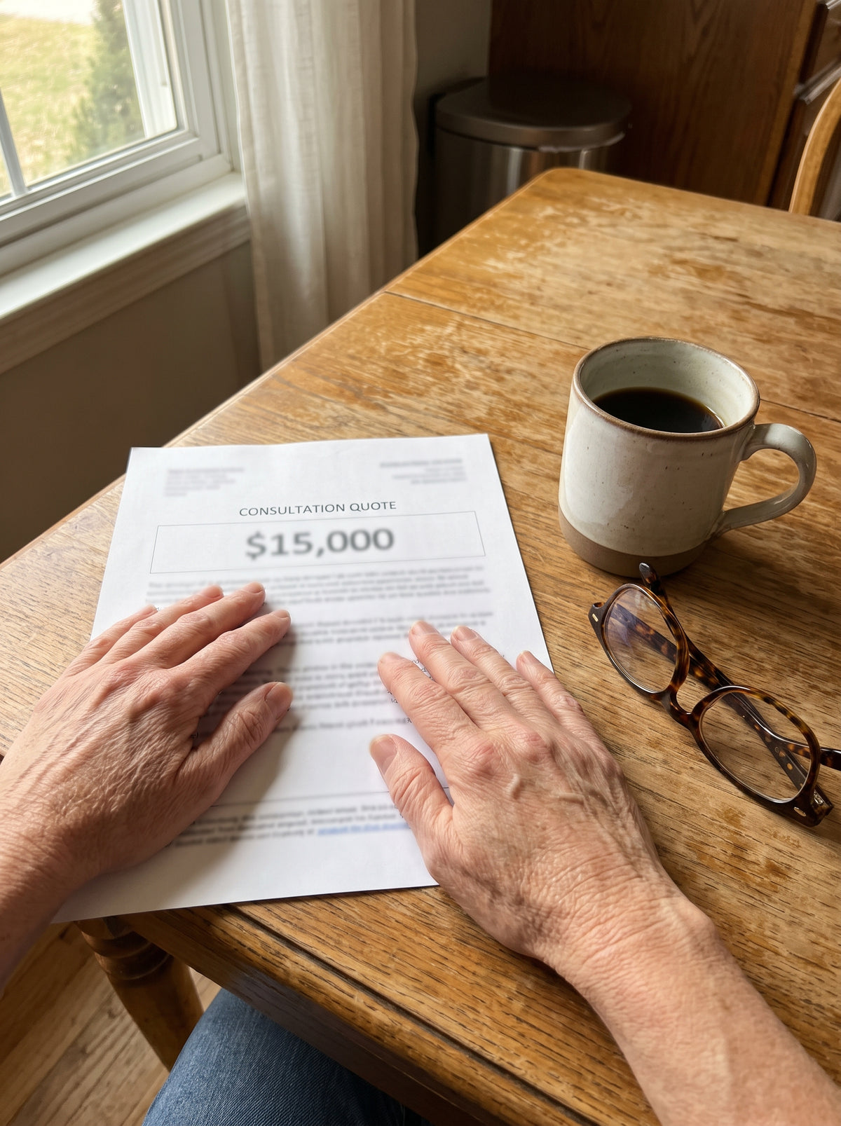 What one course actually costs against what she was about to spend