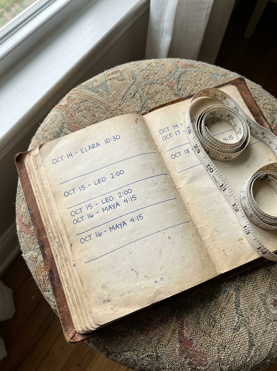 Reason 1: A Fabric Consultant Kept a Ledger Doctors Wouldn't — and the Dates Told a Story